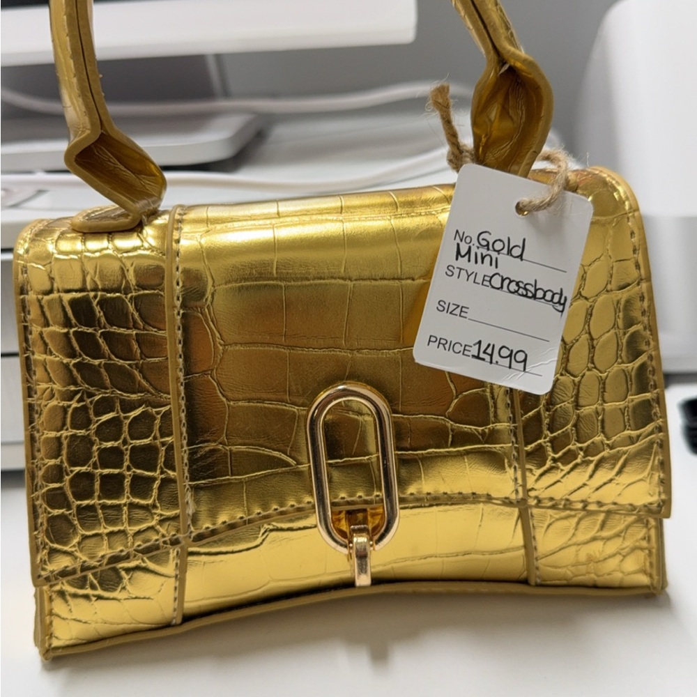 Gold Crossbody Bag
